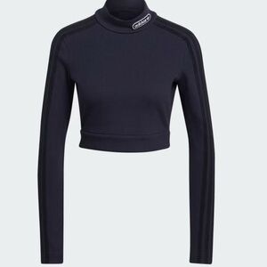 adidas navy retro luxury top